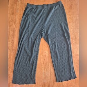 Teal Green Blue Ribbed Pants Pajama